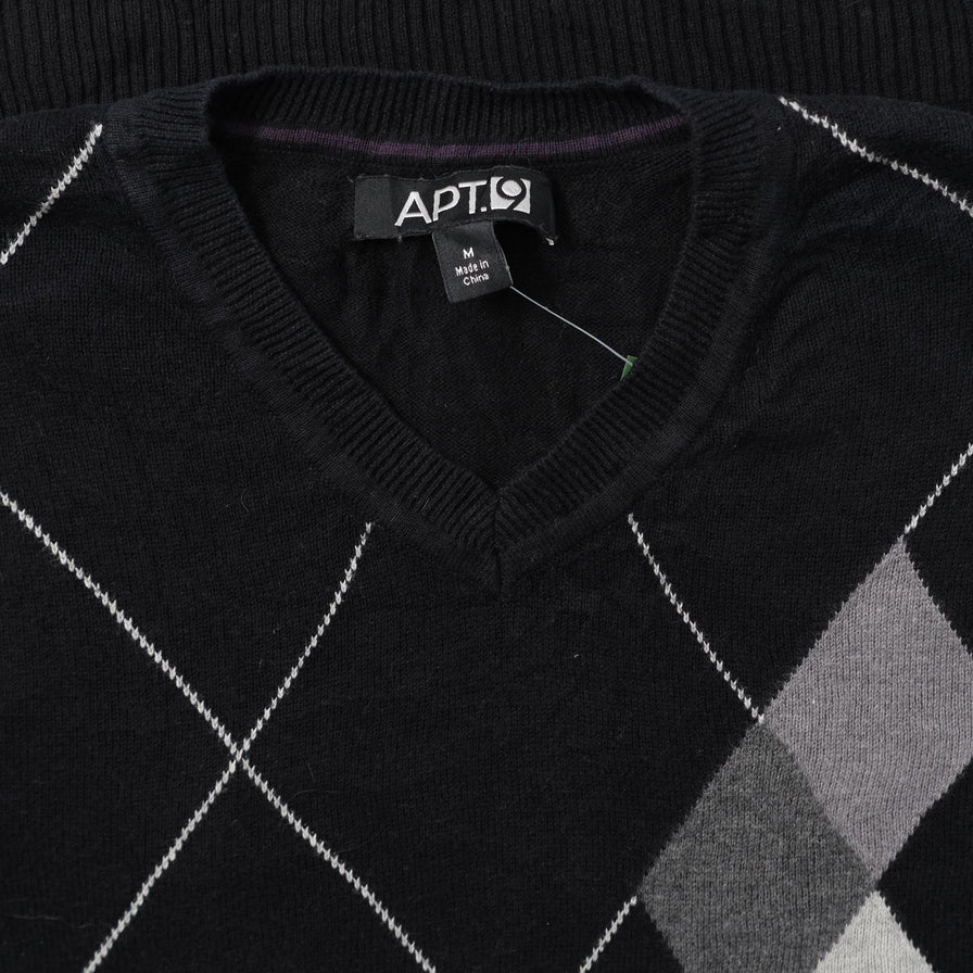 Argyle Knit Vest Medium 