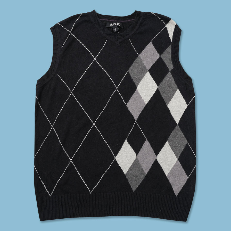 Argyle Knit Vest Medium 