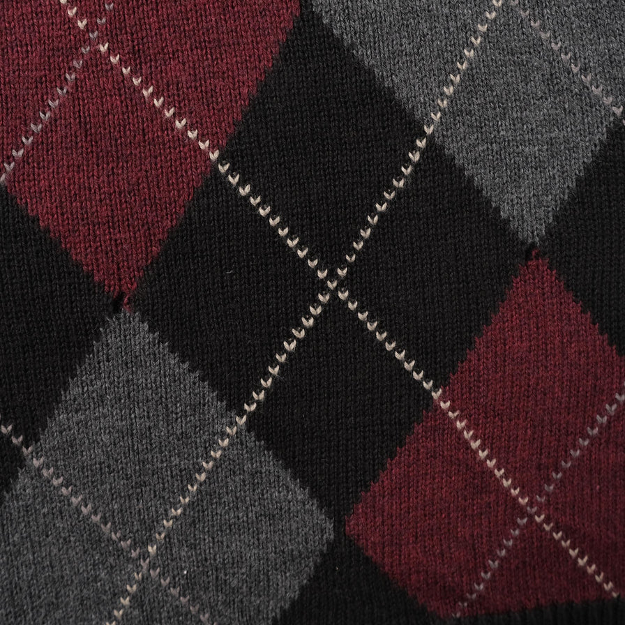 Argyle Knit Sweater XLarge 