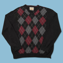 Argyle Knit Sweater XLarge 