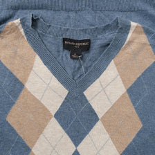 Argyle Knit Vest Medium 