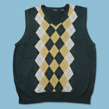 Argyle Knit Vest XLarge 