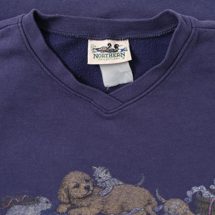 Vintage Animal Sweater Large 