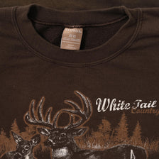 Vintage White Tail Country Sweater XLarge 
