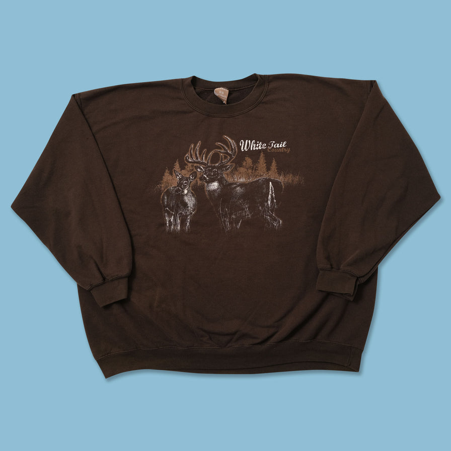 Vintage White Tail Country Sweater XLarge 