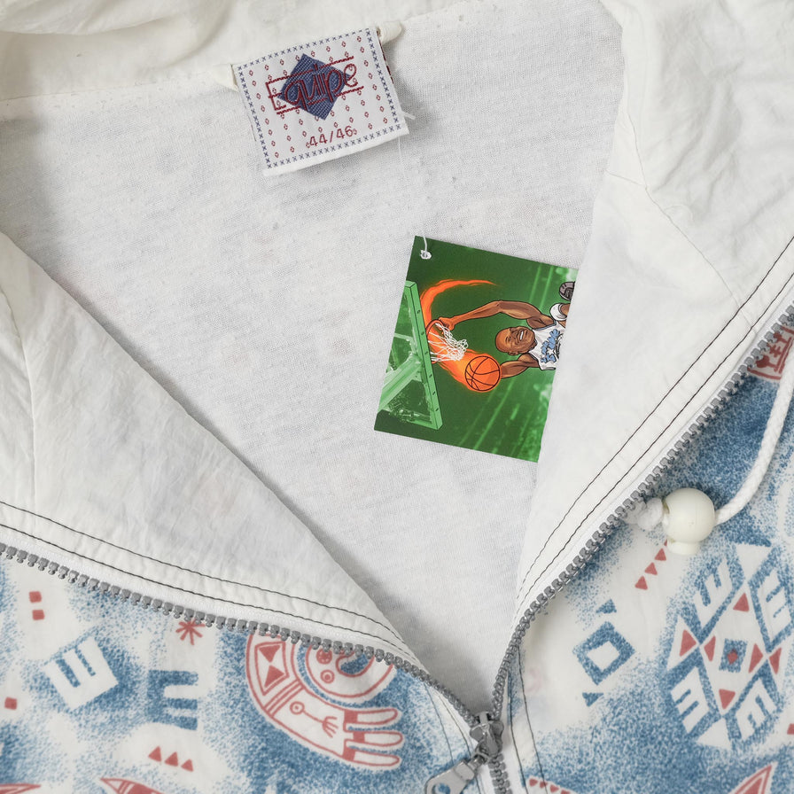 Vintage Pattern Track Jacket Small 