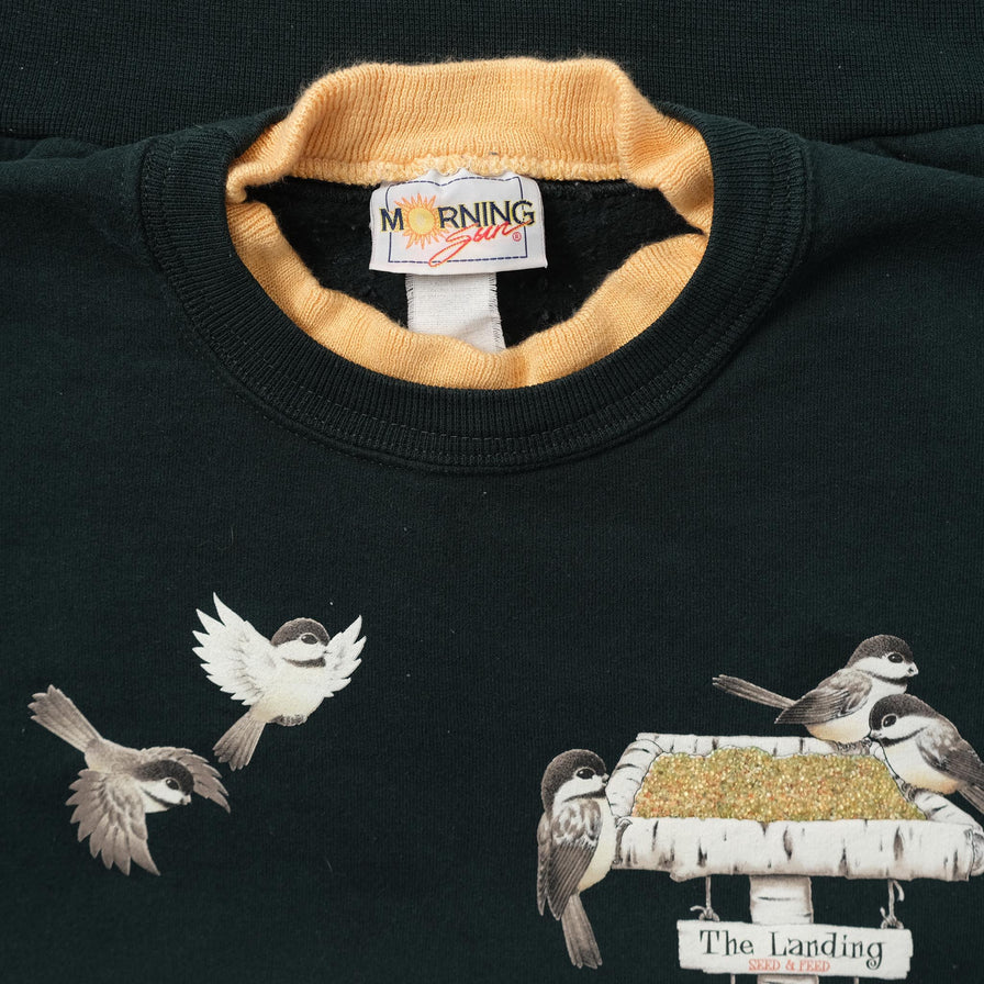 Vintage Birds Sweater Large 