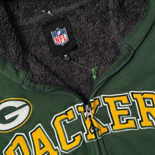 Green Bay Packers Hooded Sweat Jacket Medium 