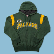 Green Bay Packers Hooded Sweat Jacket Medium 