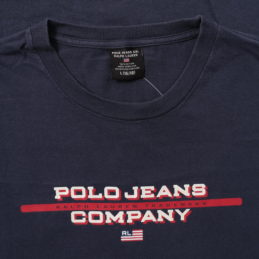 Vintage Polo Jeans Women's Longsleeve Small 