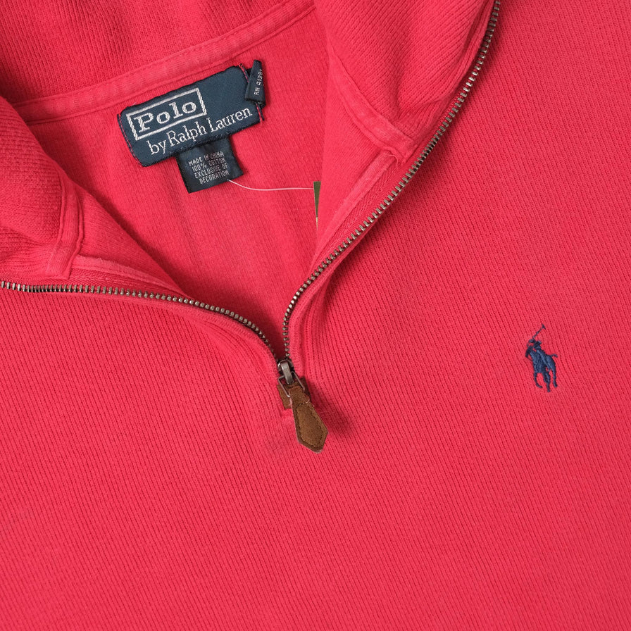 Polo Ralph Lauren Q-Zip Knit Sweater Small 