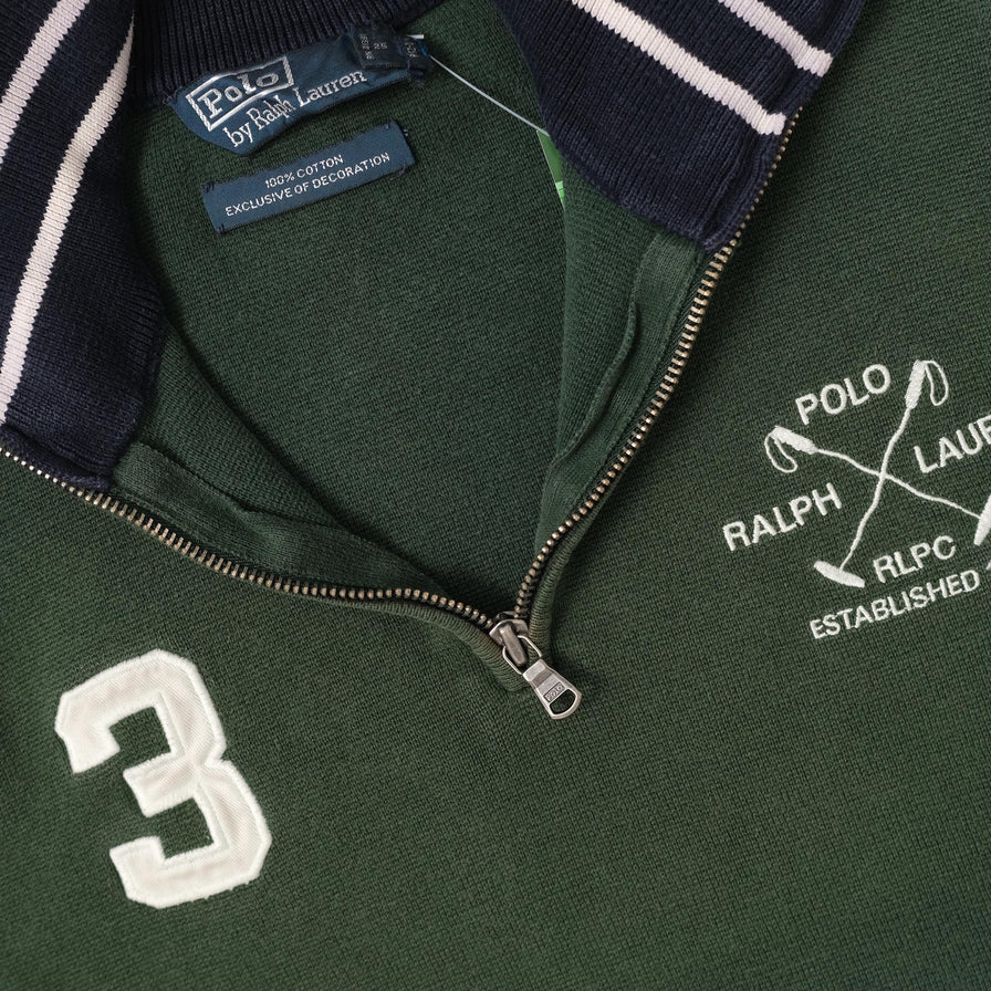 Polo Ralph Lauren Q-Zip Knit Sweater Small 