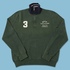 Polo Ralph Lauren Q-Zip Knit Sweater Small 