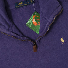 Vintage Polo Ralph Lauren Q-Zip Knit Sweater Medium 