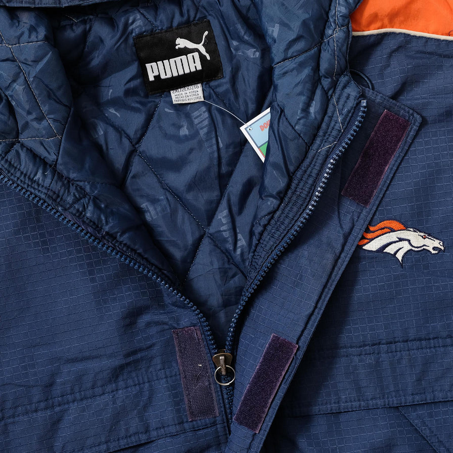 Vintage Puma Denver Broncos Padded Jacket XXL 