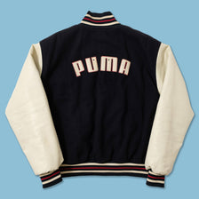 Vintage Puma Wool Leather Varsity Jacket Large 
