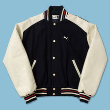 Vintage Puma Wool Leather Varsity Jacket Large 