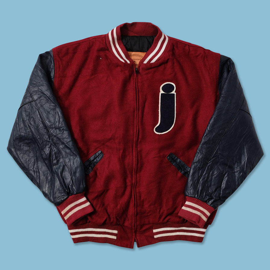 Vintage Wool Leather Varsity Jacket Large 