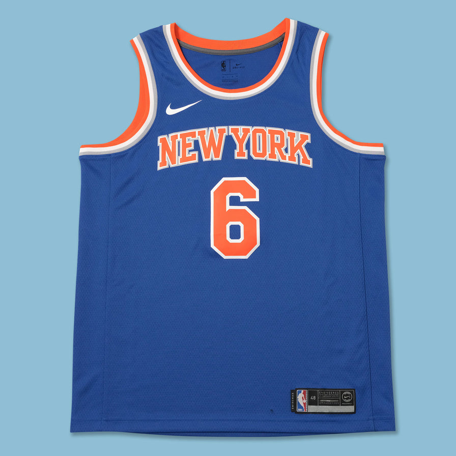 New York Knicks Porzingis Jersey Large Double Double Vintage