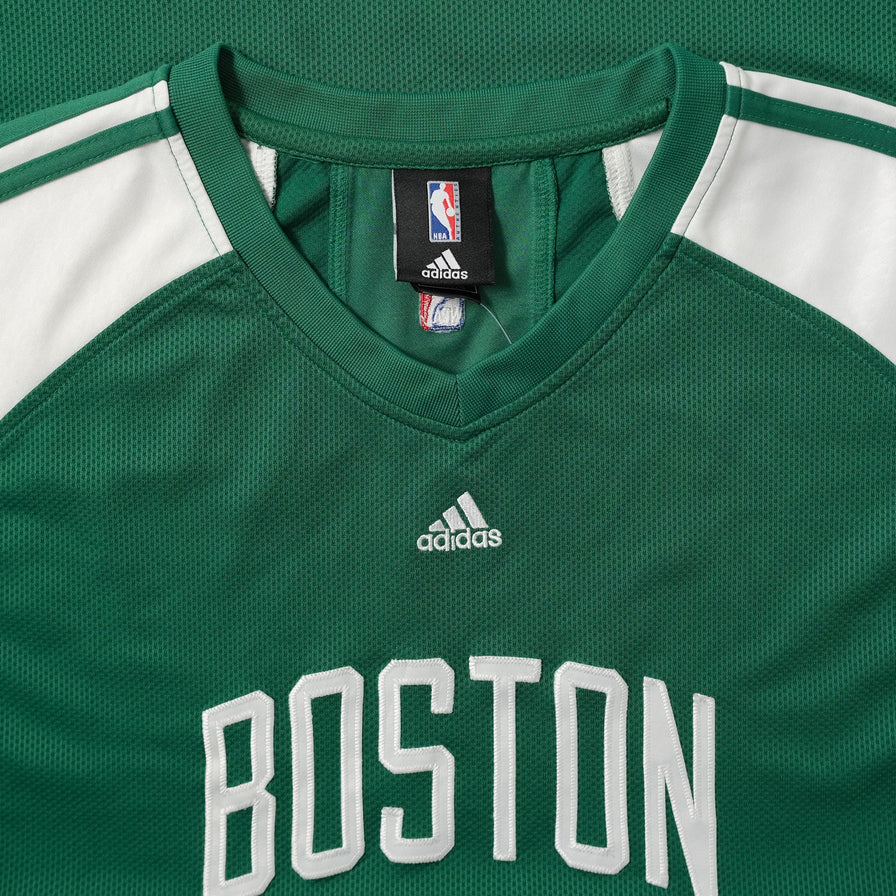 Boston Celtics Adidas Basketball Warm up Shooting Jersey Shirt 