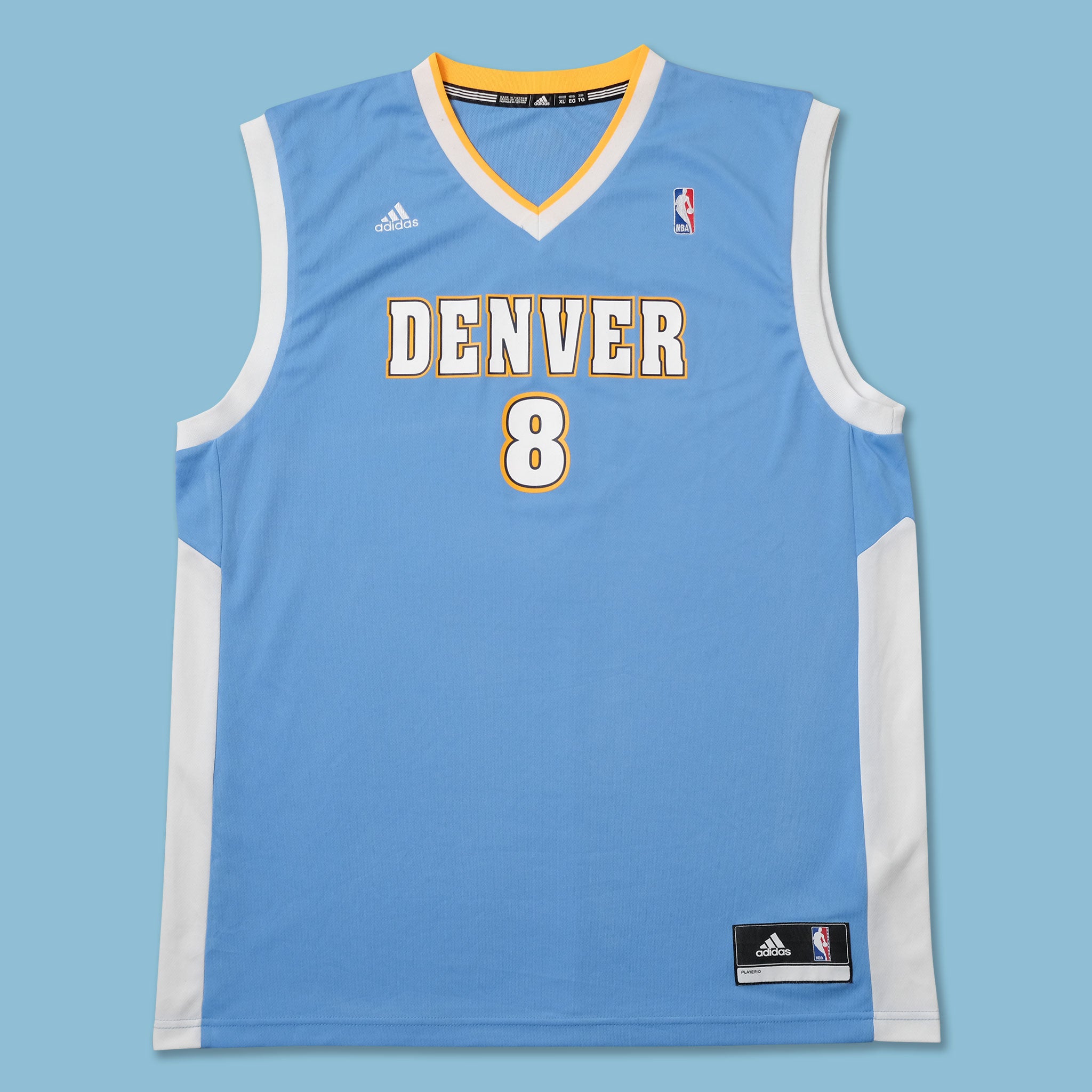 Denver Nuggets Gallinari Jersey XLarge Double Double Vintage