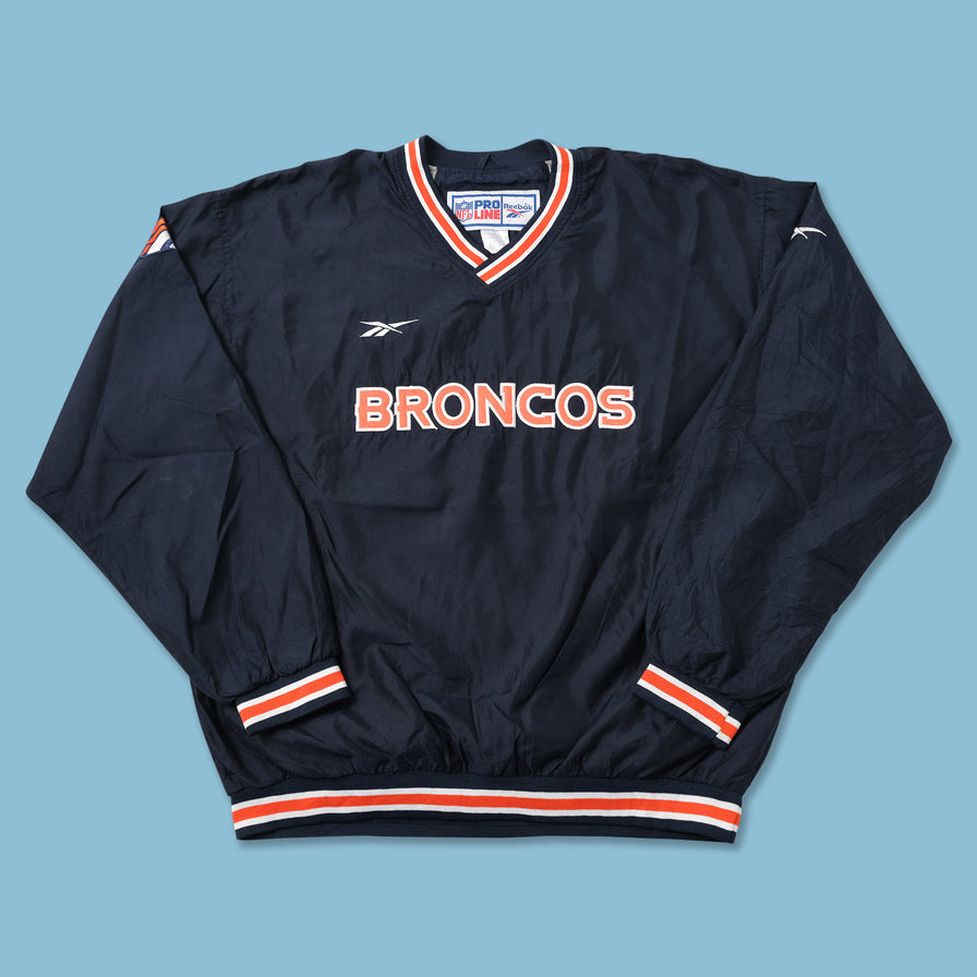 Vintage Reebok Denver Broncos Windbreaker Large 