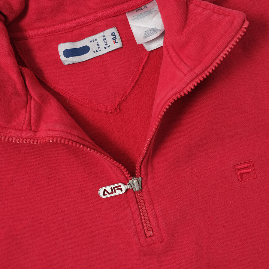 Vintage Fila Q-Zip Sweater Medium 