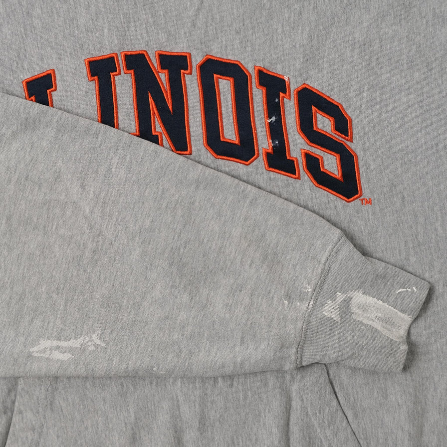 Vintage Illinois Hoody XLarge 