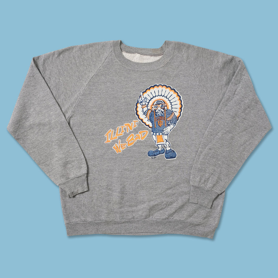 Vintage Illinois University Sweater Medium 