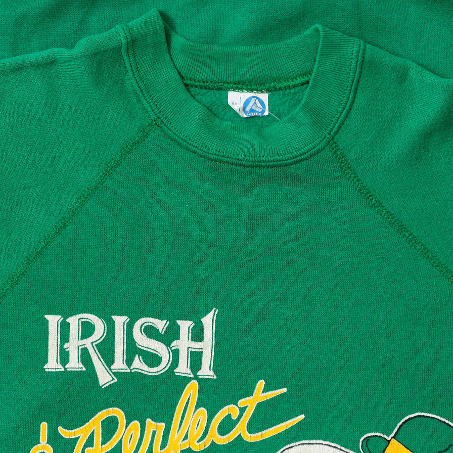 Vintage Snoopy Irish Sweater Medium 