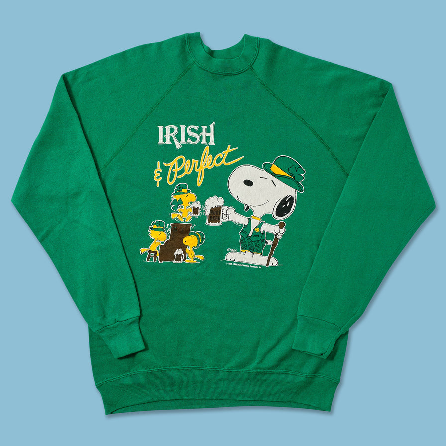 Vintage Snoopy Irish Sweater Medium 