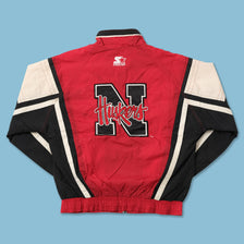 Vintage Starter Nebraska Huskers Track Jacket Small 