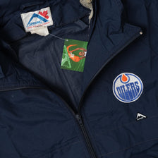 Vintage Edmonton Oilers Light Jacket Large 