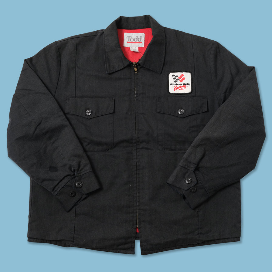 Vintage Western Auto Racing Light Jacket Medium 