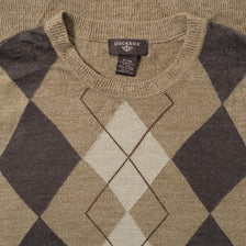 Argyle Knit Sweater XLarge 