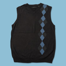 Argyle Knit Vest Medium 