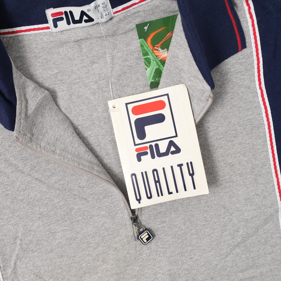 Vintage DS Fila Q-Zip Polo Medium 