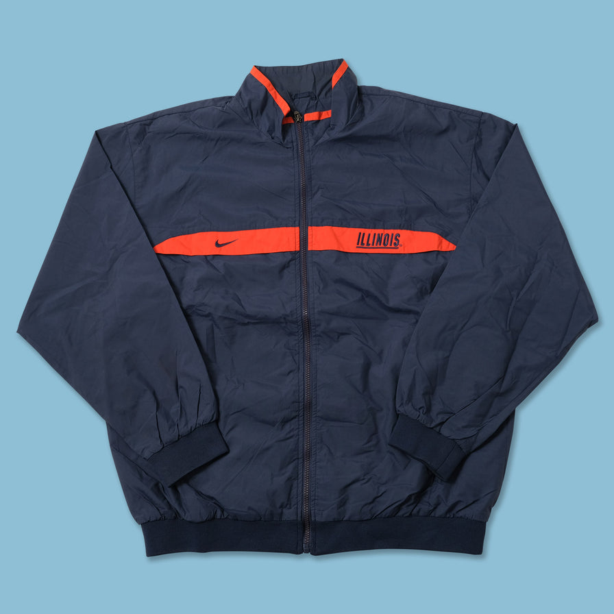 Vintage Nike Illinois Track Jacket Large 