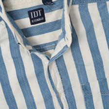 Vintage Striped Cotton Shirt Large 