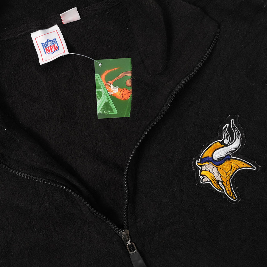 Vintage Minnesota Vikings Fleece Jacket Large 