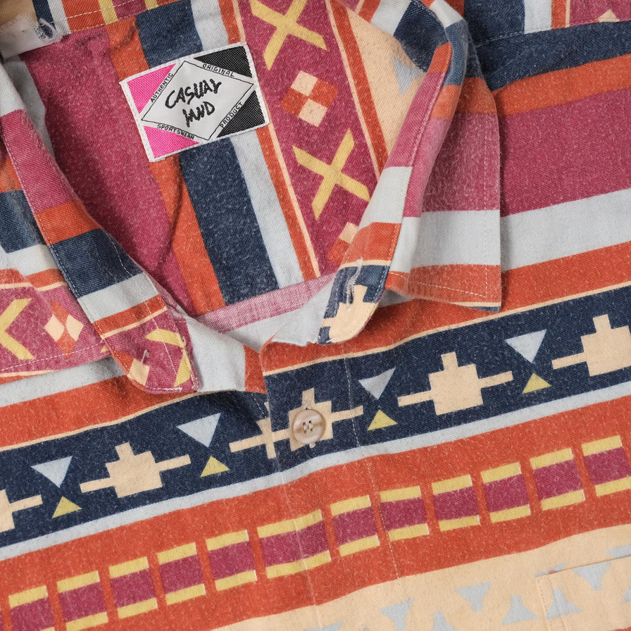 Vintage Patterned Shirt XXLarge 