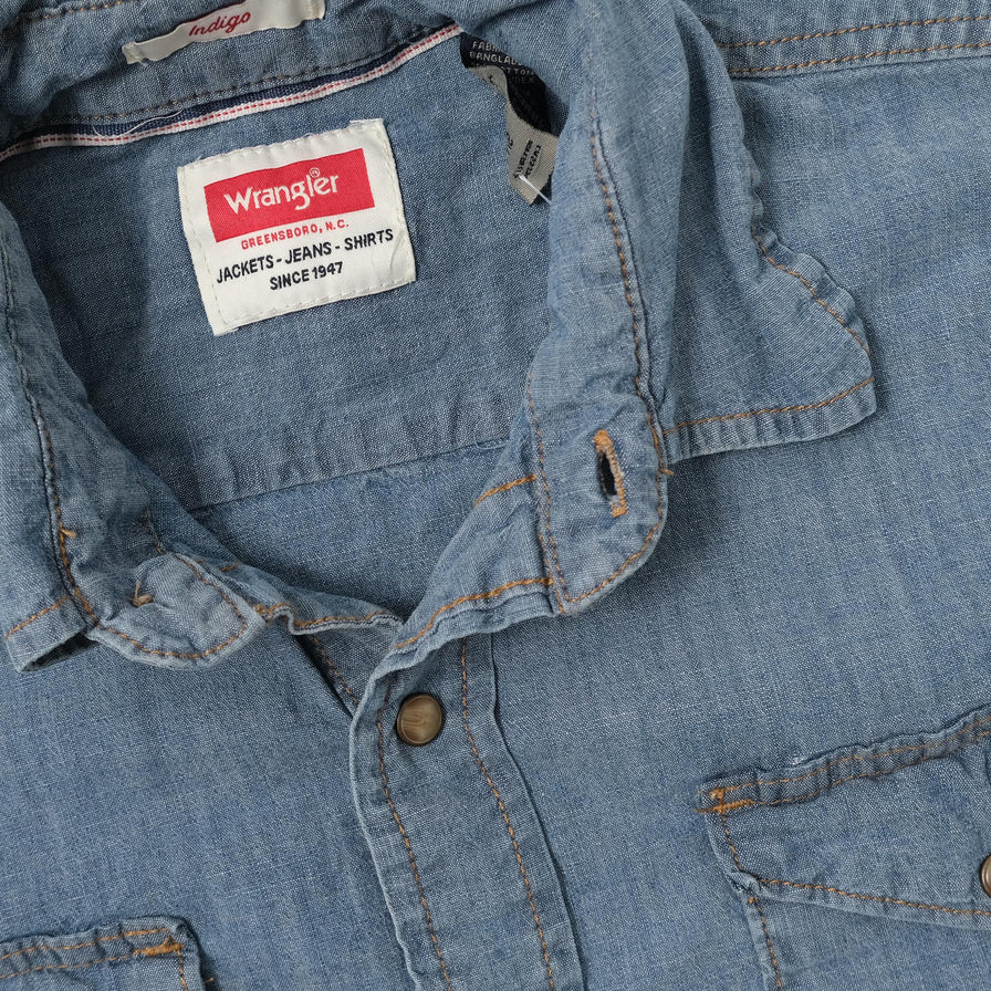 Vintage Wrangler Denim Shirt Smal 