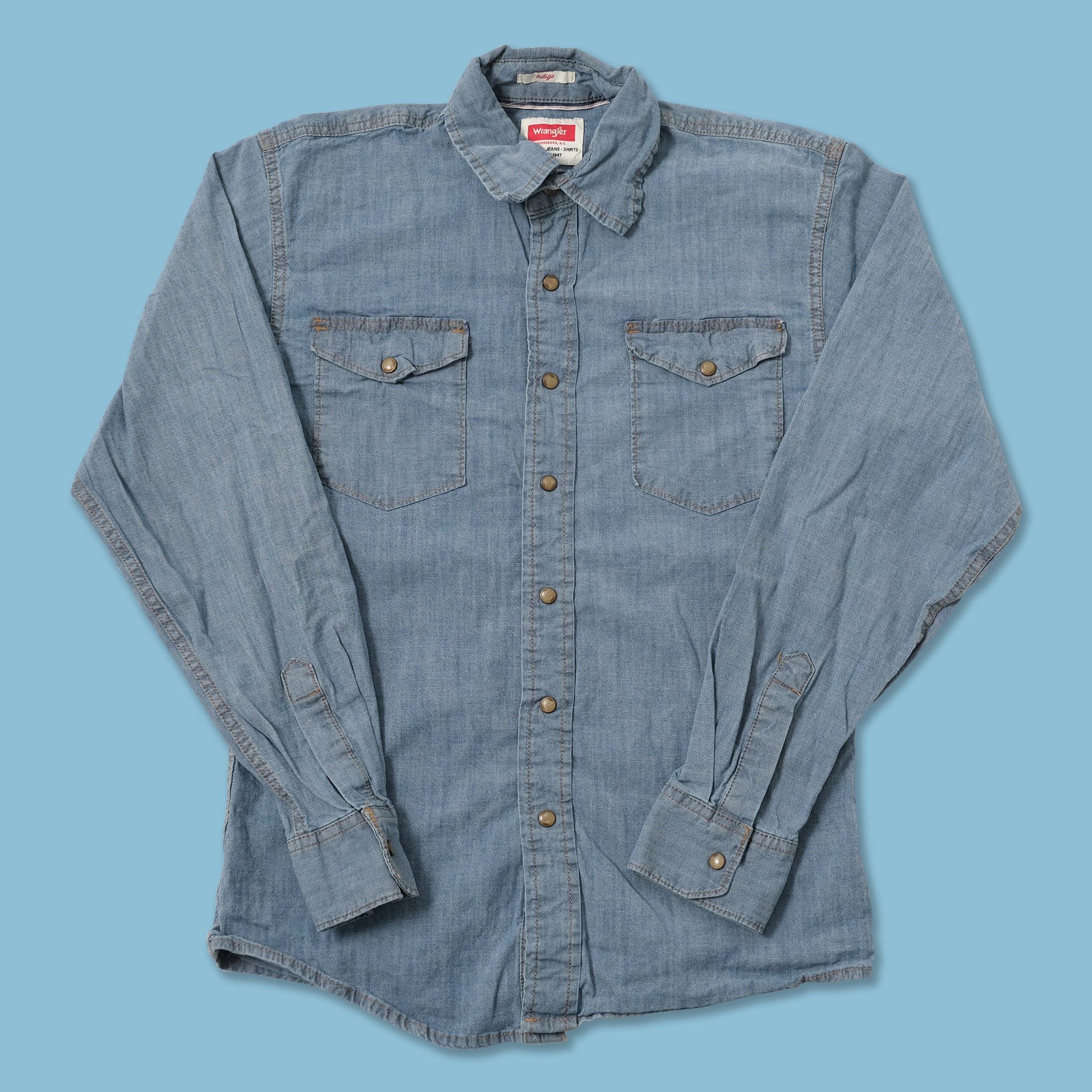 Vintage Wrangler Denim Shirt Smal | Double Double Vintage