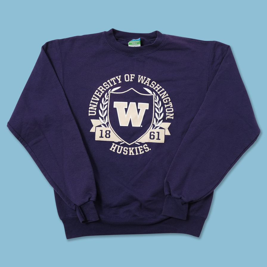 Vintage Champion Washington Huskies Sweater Small 