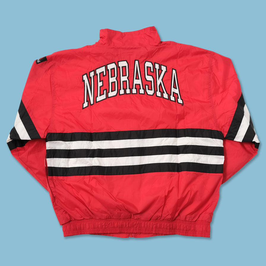 Vintage Adidas Nebraska Huskers Track Jacket Large 