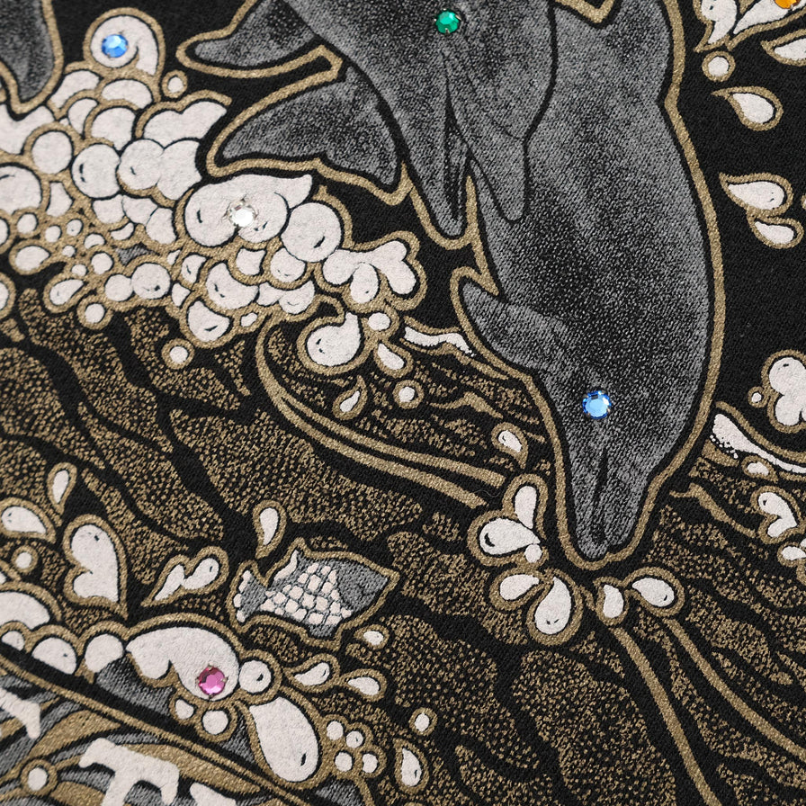 Vintage Day of the Dolphin Sweater XLarge 