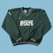 Vintage Reebok Michigan State Windbreaker Large 