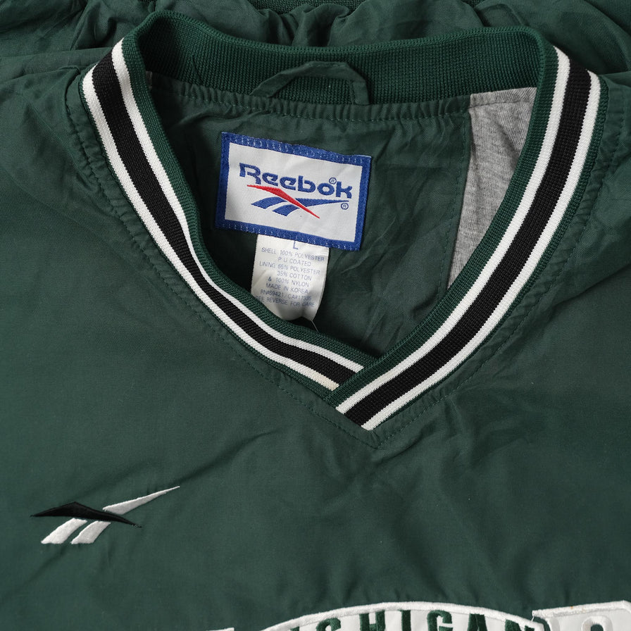 Vintage Reebok Michigan State Windbreaker Large 