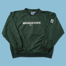 Vintage Reebok Michigan State Windbreaker Large 