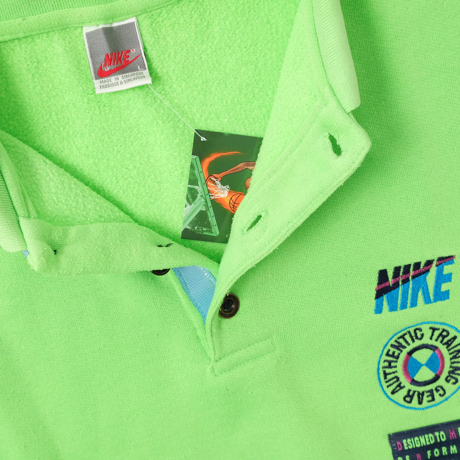 Vintage Nike Polo Sweater Large 